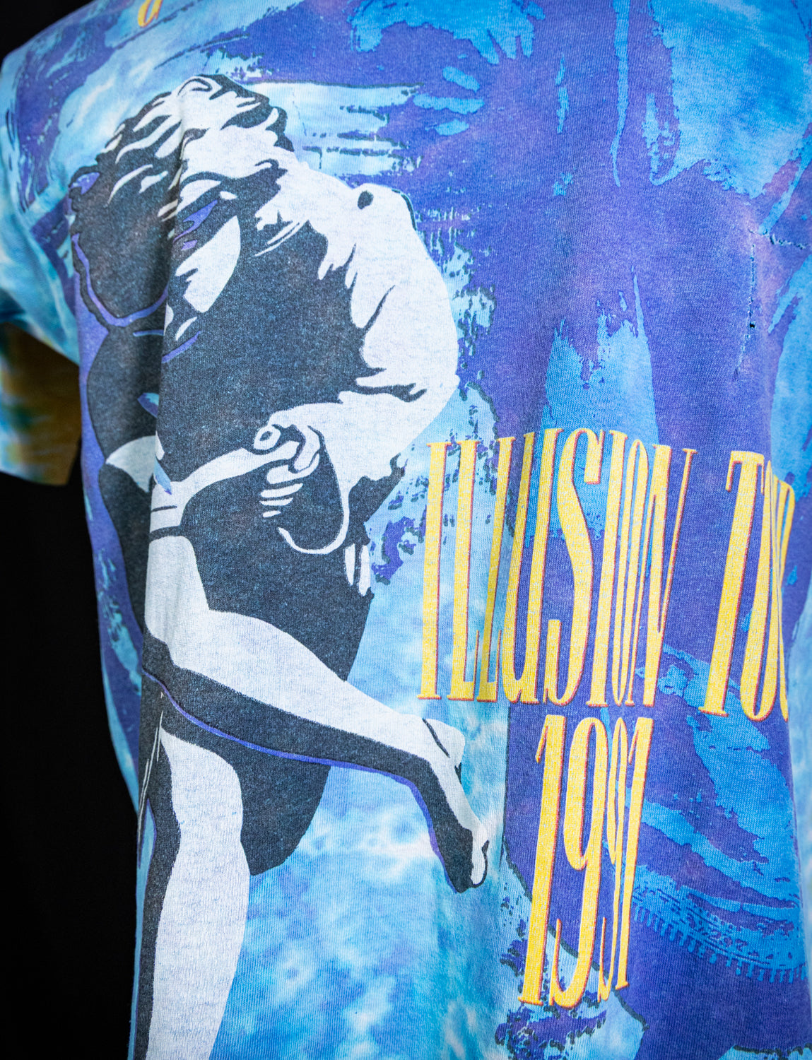 Vintage 1991 Guns n Roses Use Your Illusion AOP Concert T Shirt Large