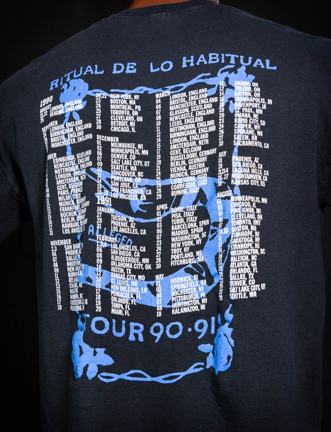 Vintage 1990/91 Jane's Addiction El Ritual de lo Habitual Concert T Shirt XL
