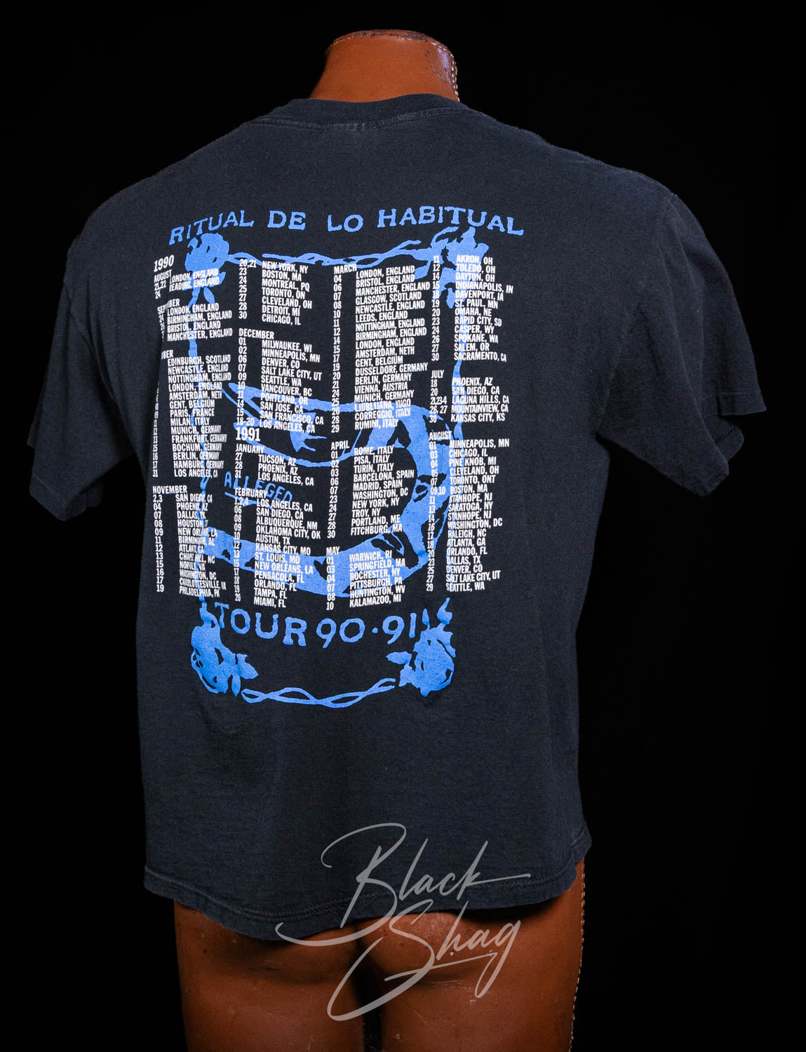 Vintage 1990/91 Jane's Addiction El Ritual de lo Habitual Concert T Shirt XL