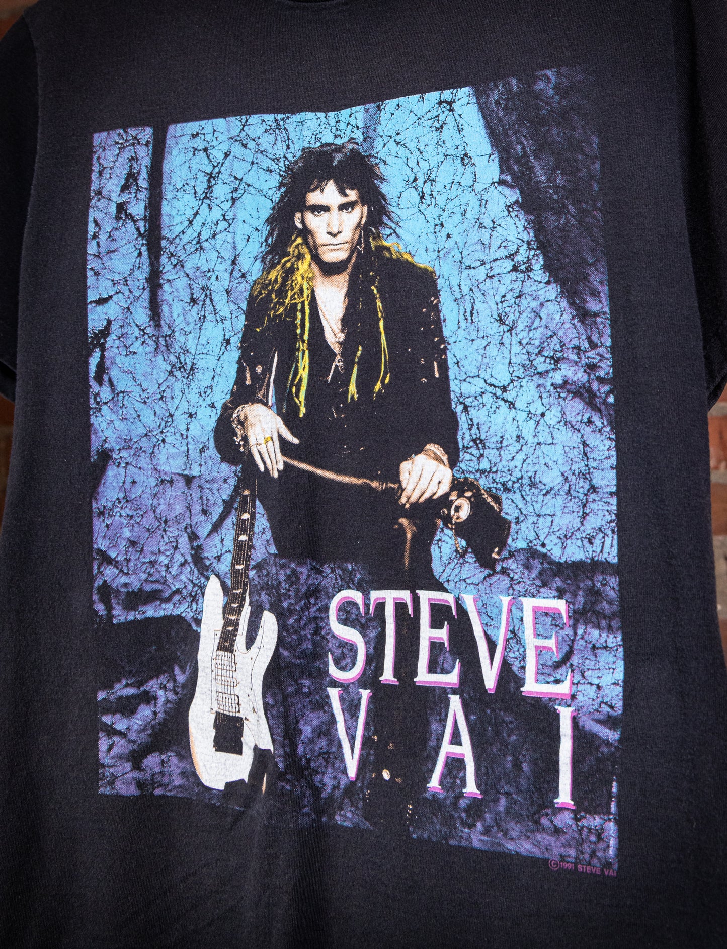 Vintage 1991 Steve Vai Passion and Warfare Concert T Shirt Small