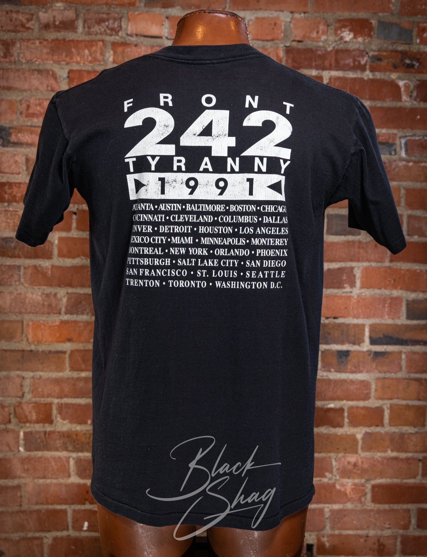 Vintage 1991 Front 242 Tyranny for You Concert T Shirt Large