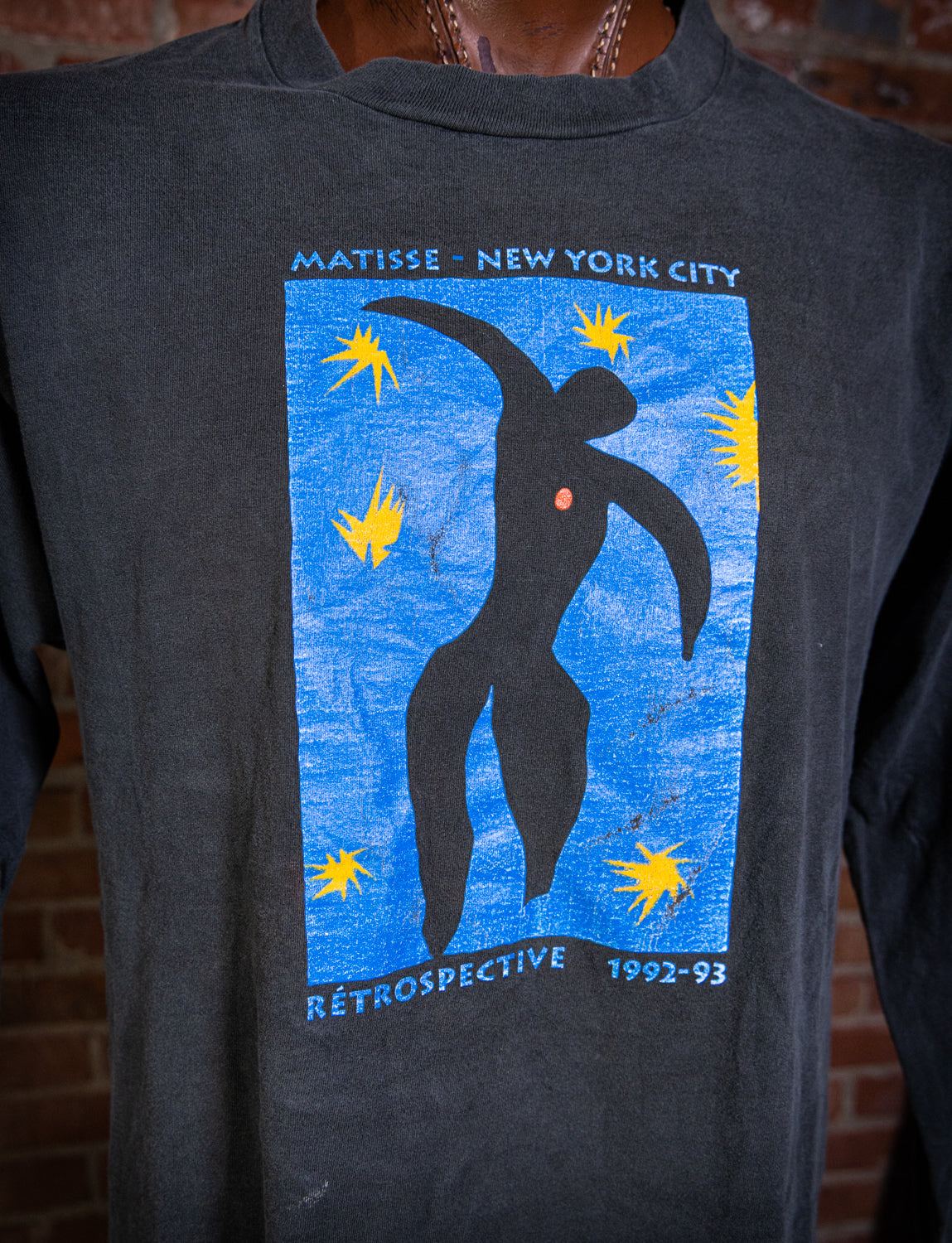 Vintage 1992/93 New York Henry Matisse Retrospective Long Sleeve Graphic T Shirt XL