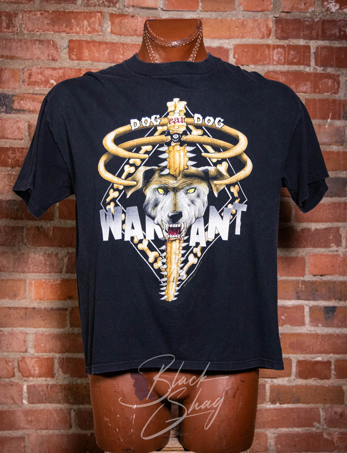Vintage 1992-93 Warrant Hair of the Dog World Tour Concert T Shirt XL