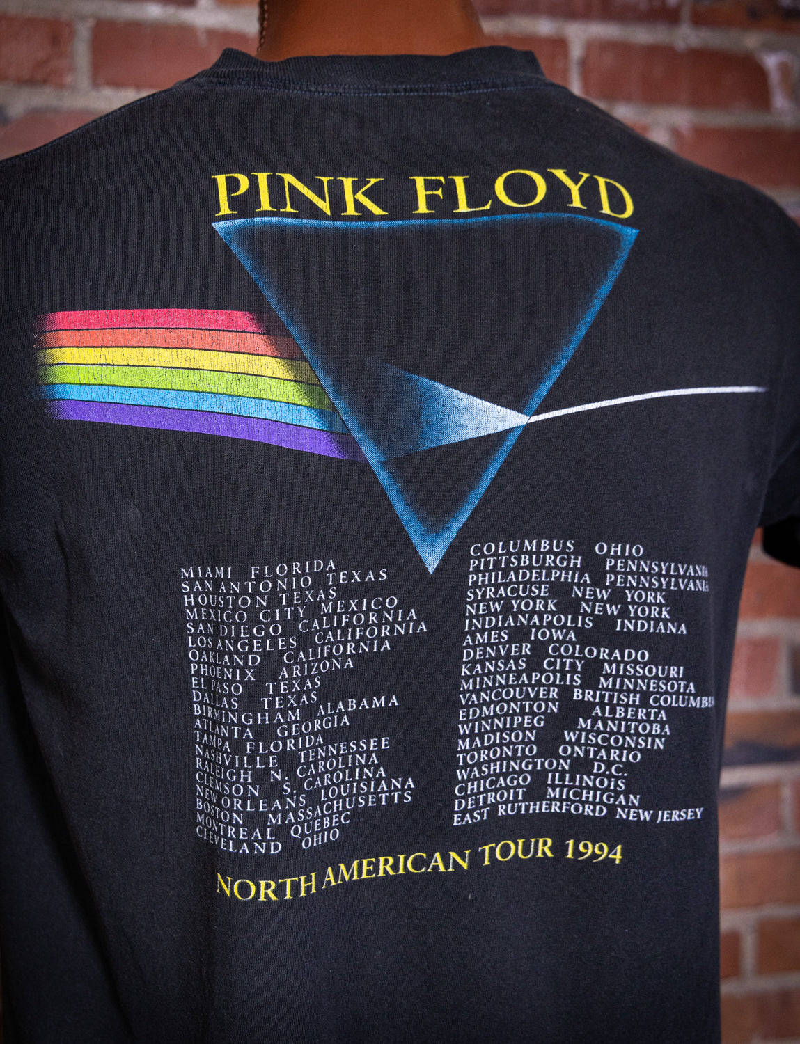 Vintage 1994 Pink Floyd Dark Side of the Moon Concert T Shirt XL