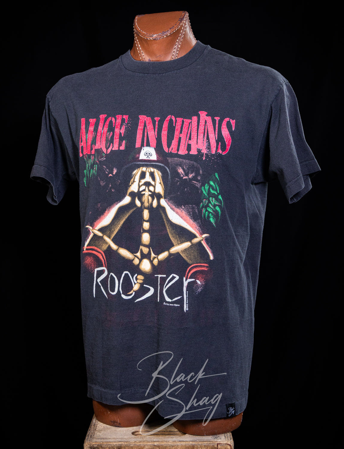 Vintage 1993 Alice In Chains Rooster Concert T Shirt XL