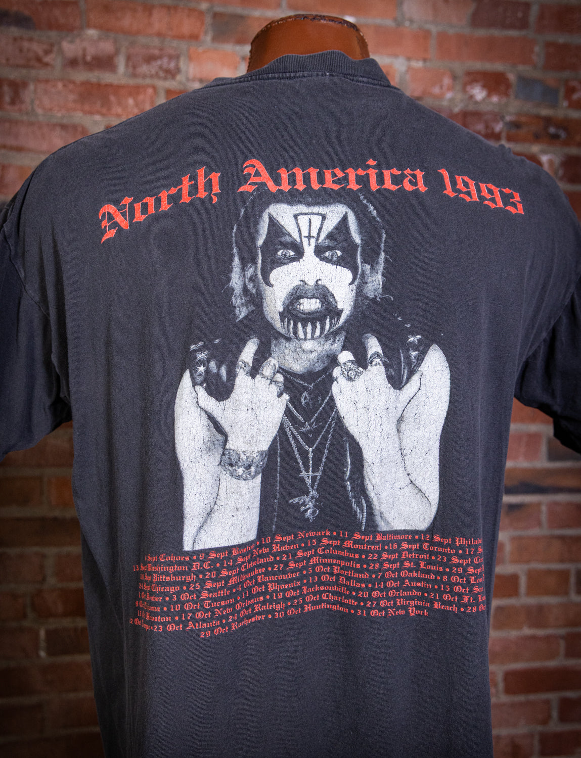 Vintage 1993 Mercyful Fate North America Tour Concert T Shirt XL