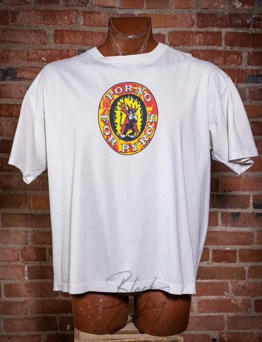 Vintage 1993 Porno for Pyros Cat Fire Concert T Shirt 2XL