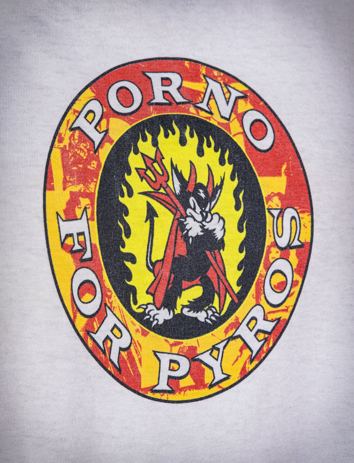 Vintage 1993 Porno for Pyros Cat Fire Concert T Shirt 2XL