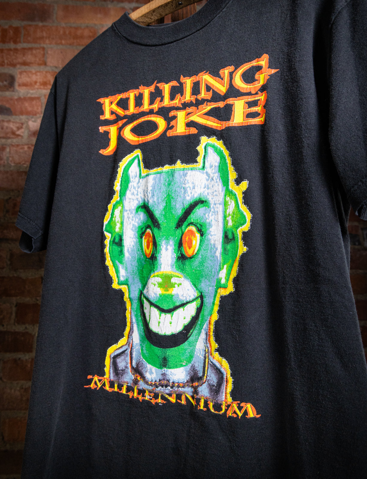 90s Killing Joke キリングジョークビンテージバンドTシャ Vintage 1994 Killing Joke Millennium Concert T Shirt Large – Black