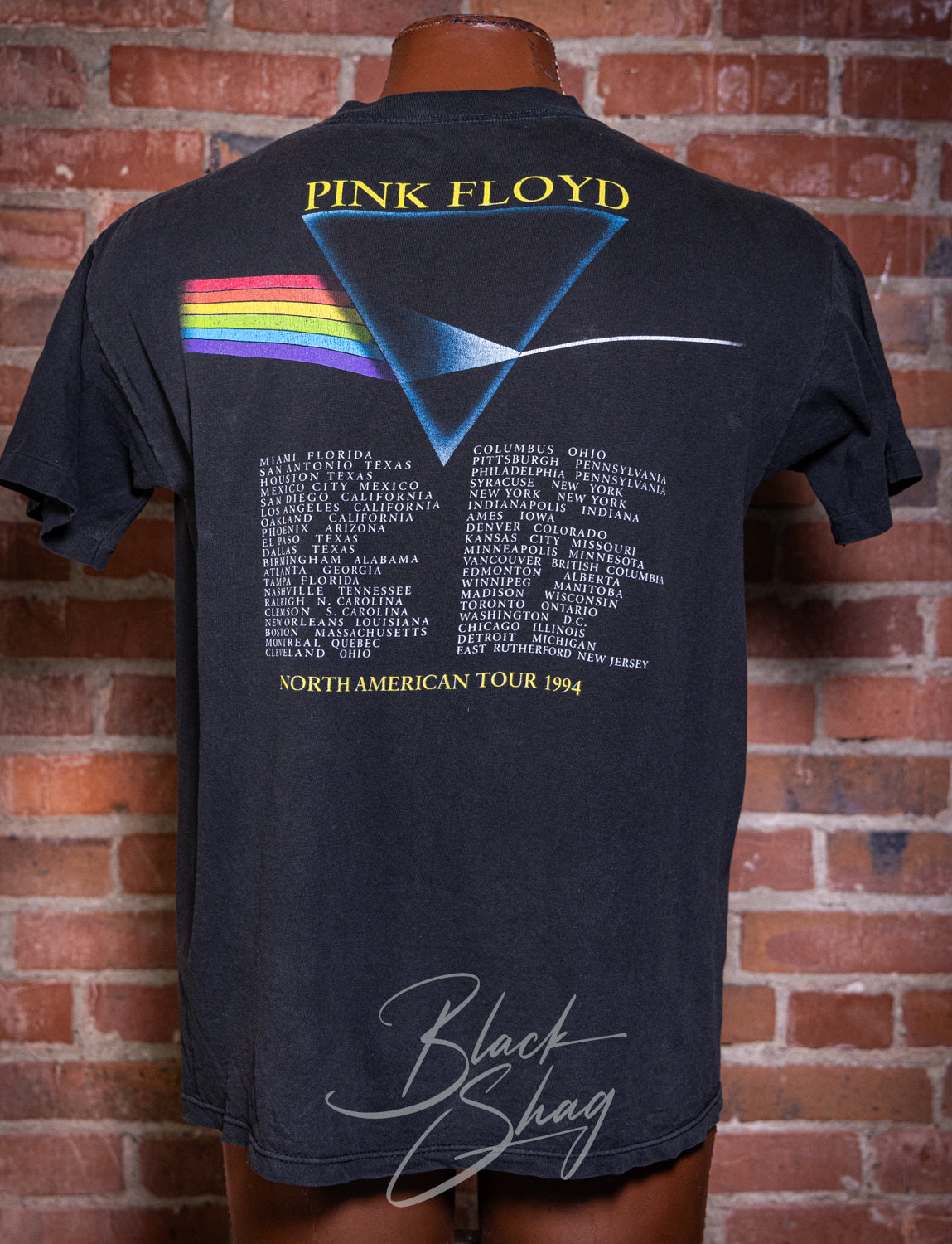 Vintage 1994 Pink Floyd Dark Side of the Moon Concert T Shirt XL