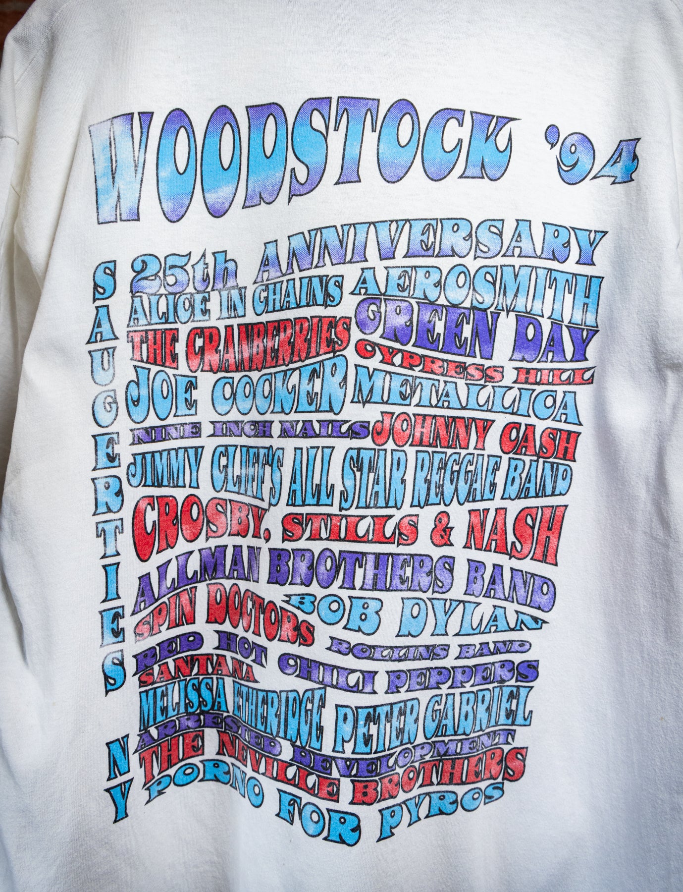 Vintage 1994 Woodstock Concert T Shirt XL