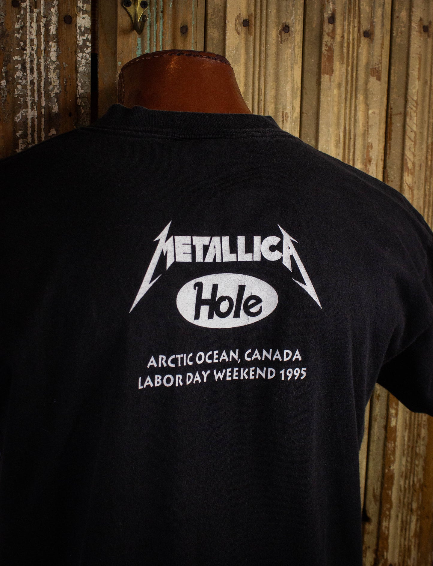 Vintage 1995 Metallica Molson Ice Concert Tee Black XL