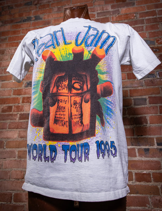 Vintage Pearl Jam Live 1995 Concert T Shirt XL White