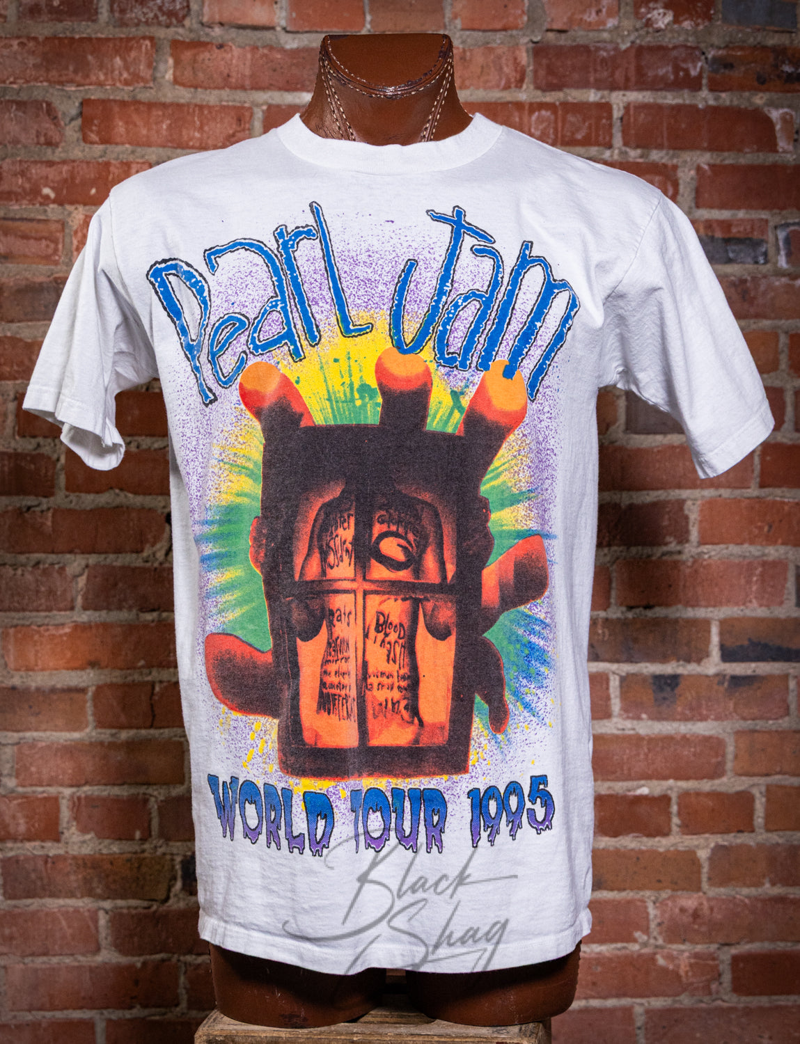 Vintage Pearl Jam Live 1995 Concert T Shirt XL White