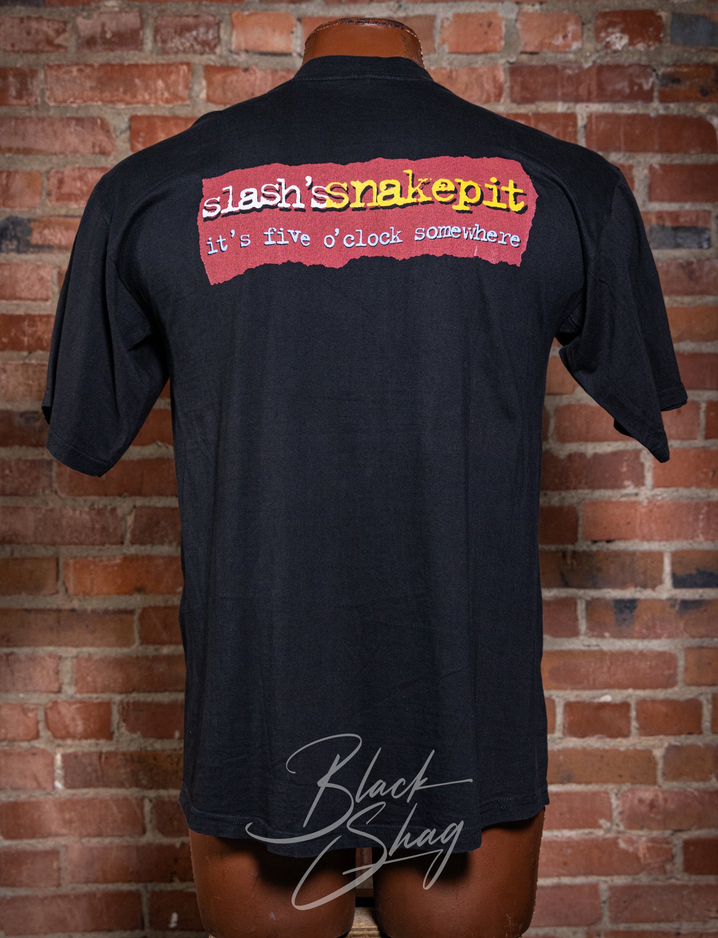 Vintage 1995 Slash's Snakepit It's Five O'Clock Somewhere Concert T Shirt XL