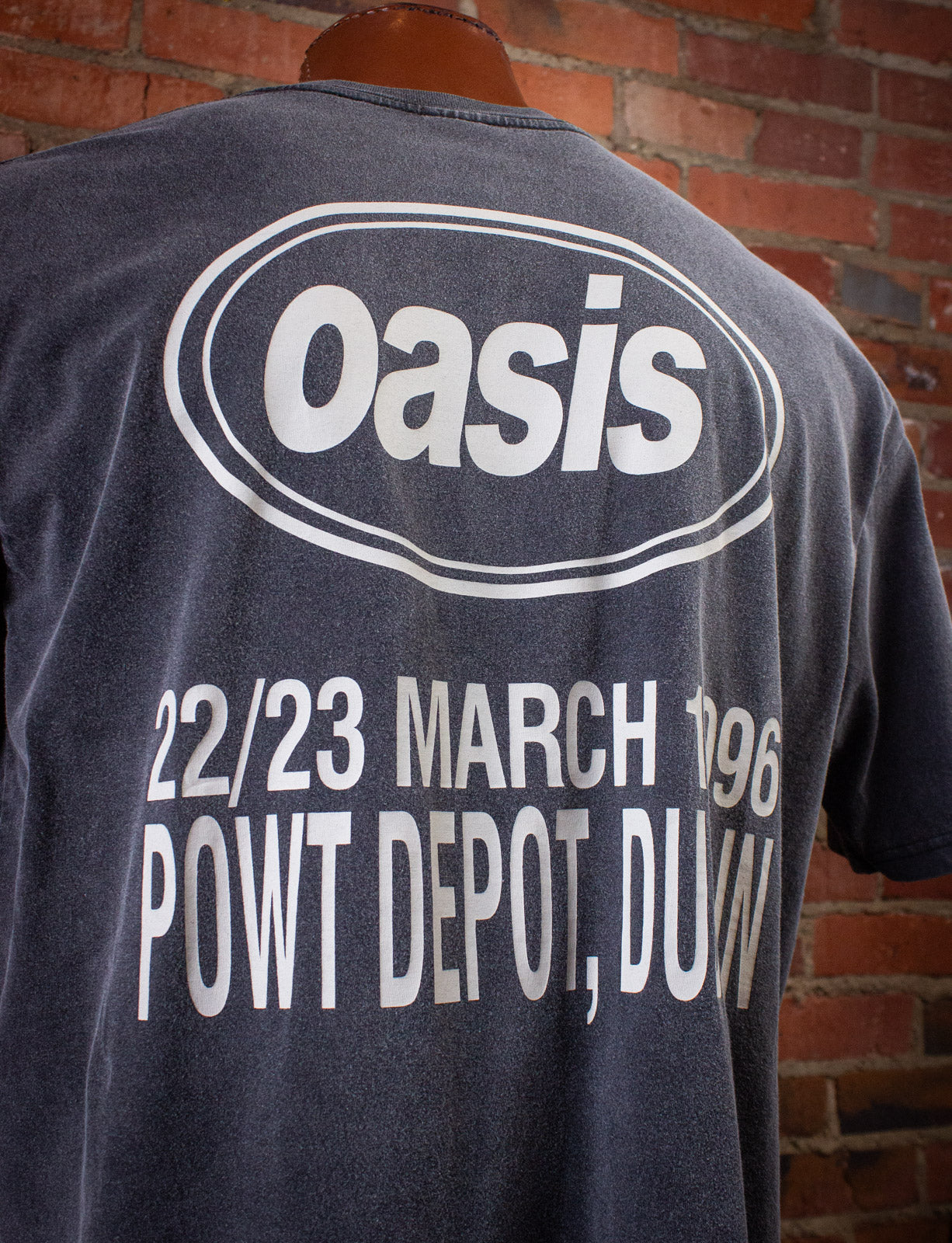 Vintage Oasis Dublin Concert T Shirt 1996 Grey XL