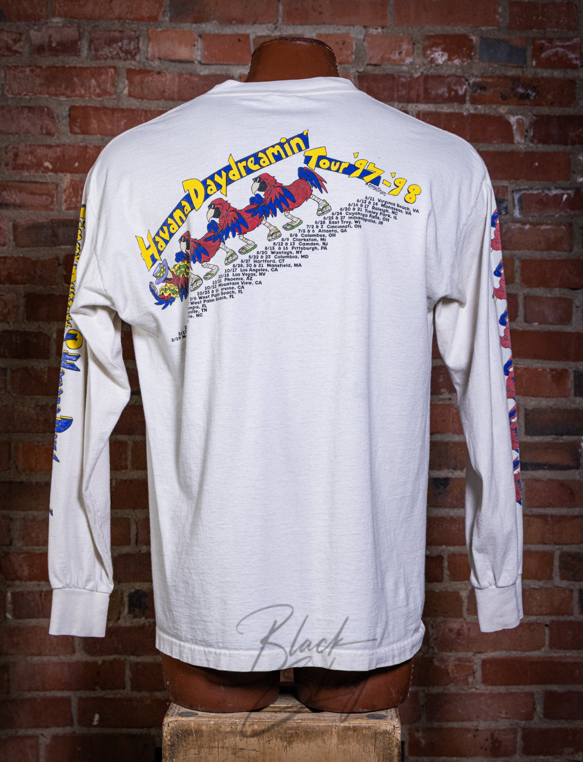 Vintage 1997/98 Jimmy Buffet Havana Daydreamin' Long Sleeve Concert T Shirt XL