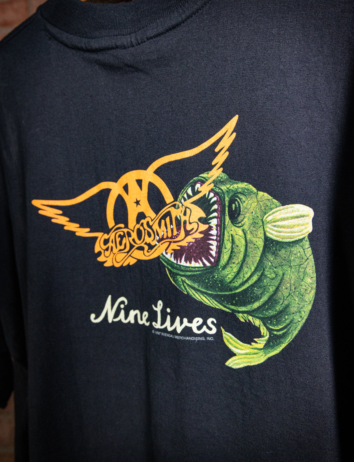 Vintage 1997 Aerosmith Nine Lives Concert T Shirt Large Vintage 1997 Aerosmith Nine Lives Concert T Shirt Large