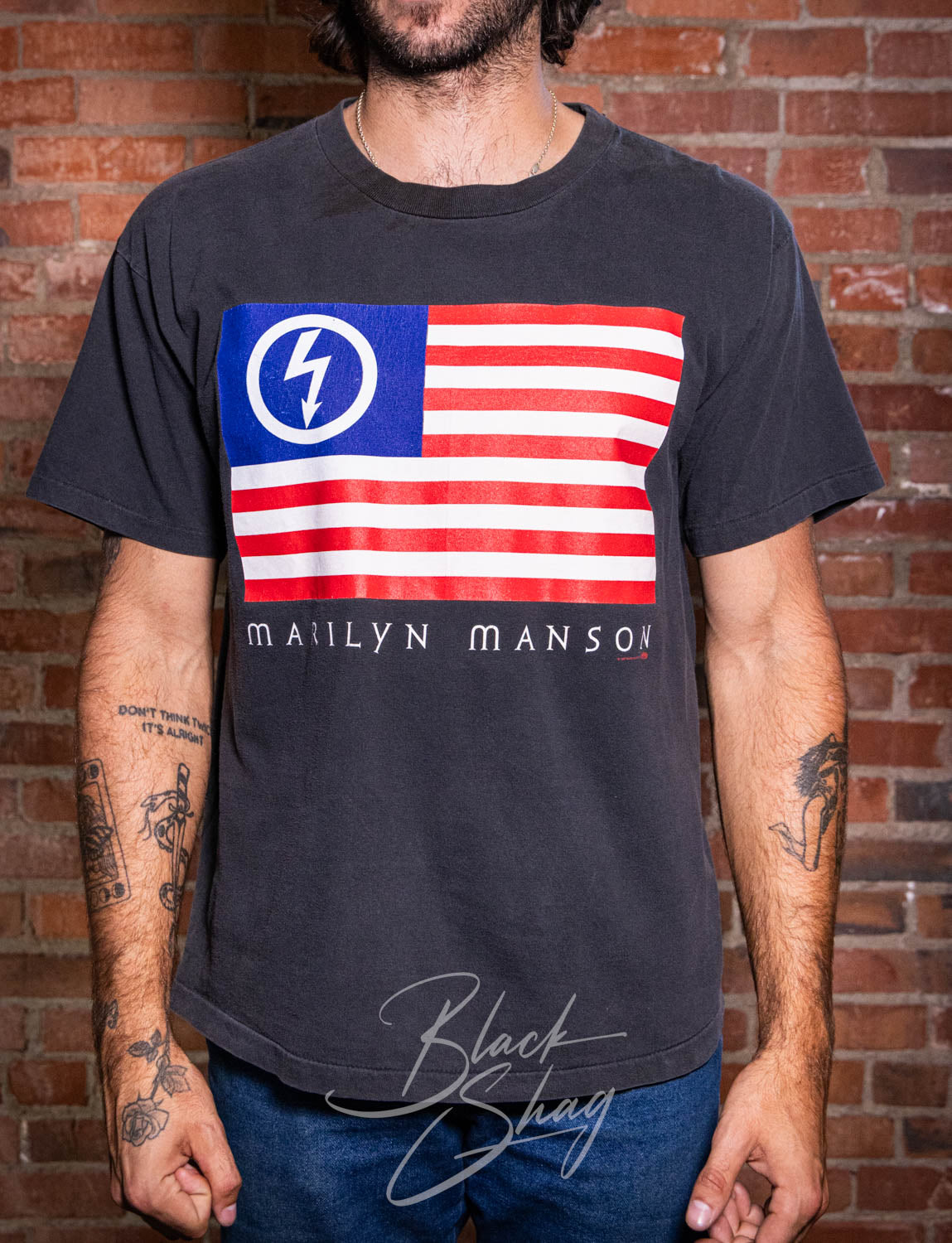 Vintage 1997 Marilyn Manson American Antichrist Concert T Shirt XL