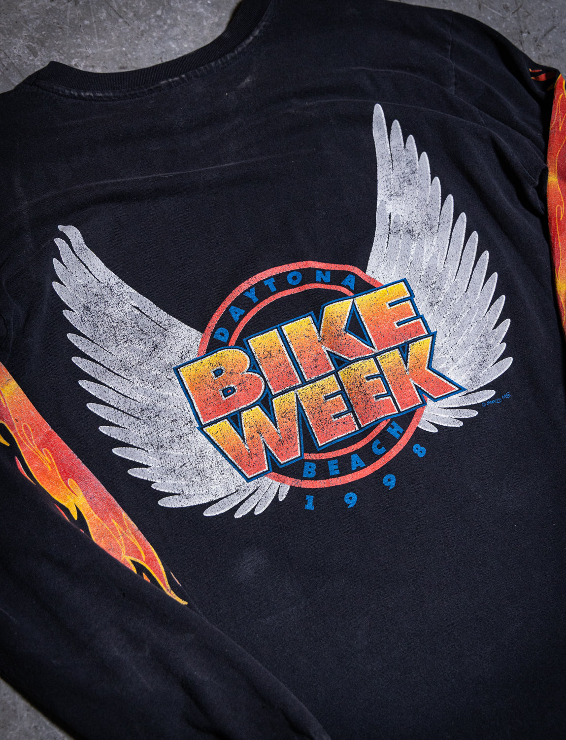 Vintage 1998 Bike Week Daytona Beach Long Sleeve Racing T Shirt Large