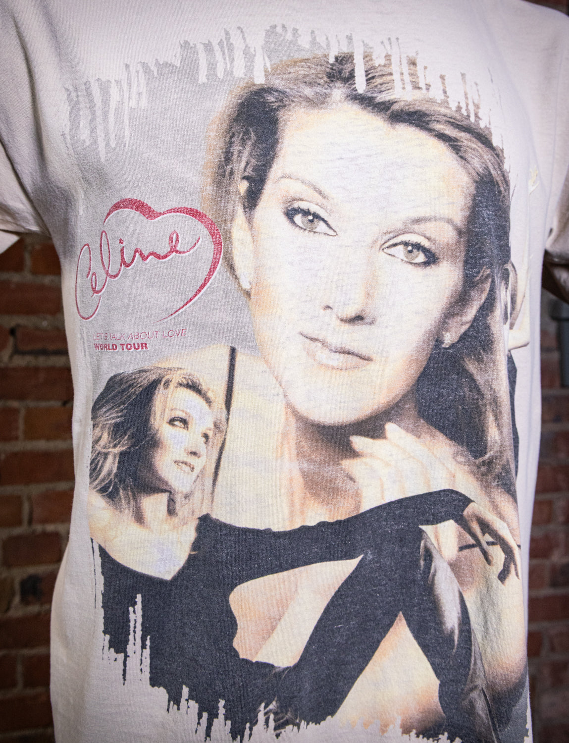 Vintage 1998 Celine Dion Talk About Love Tour Concert T Shirt Large