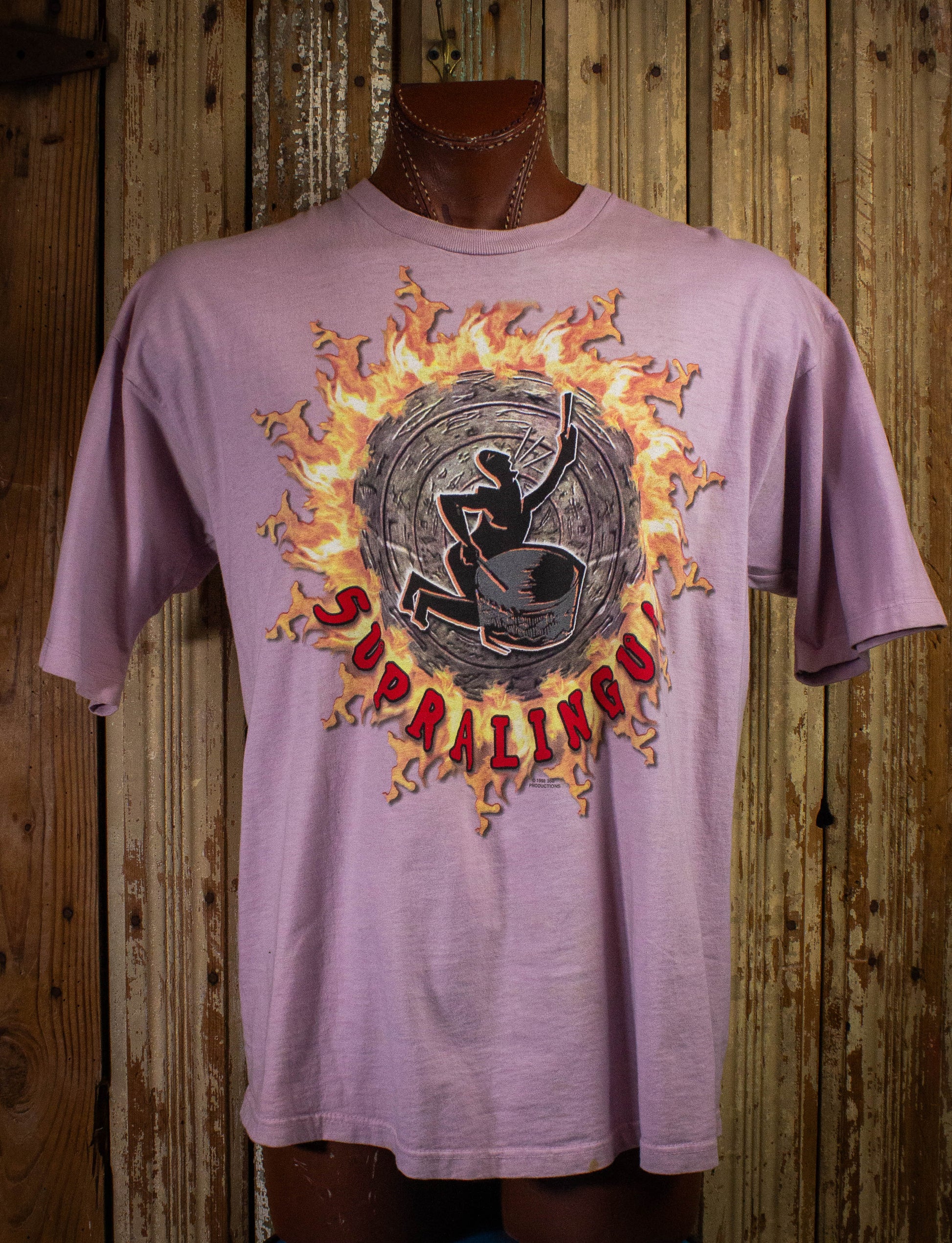 Vintage 1998 Mickey Hart Supralingua Concert T Shirt Purple XL
