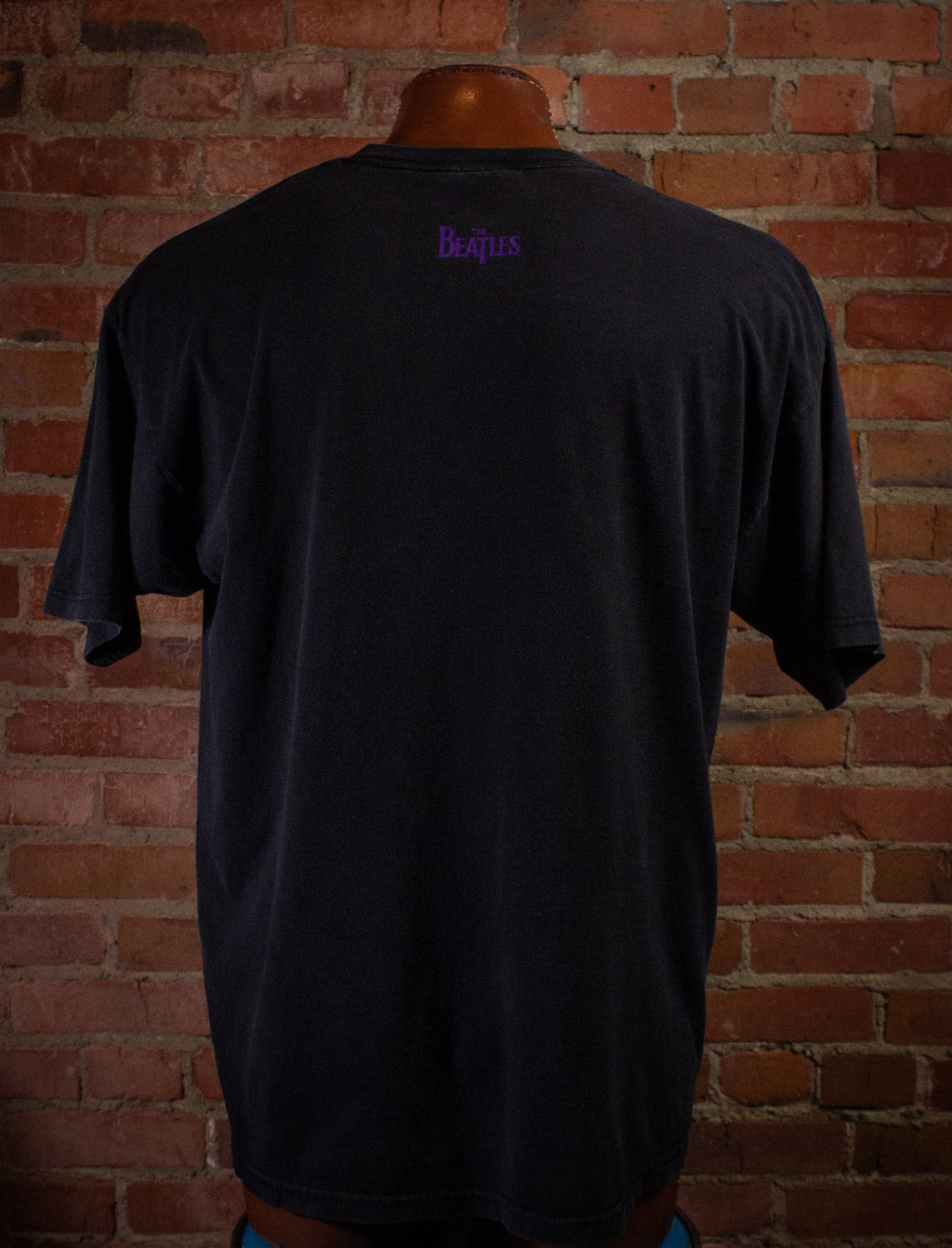 Vintage Beatles Neon Psychedelic Graphic T Shirt 1998 Black XL