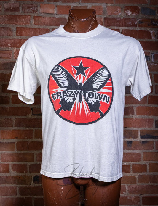 Vintage 2000 Crazy Town Logo Concert T Shirt Large