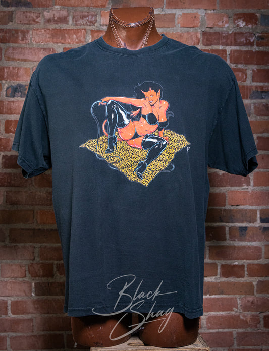 Vintage 2000s Coop Devil Girl Graphic T Shirt XL