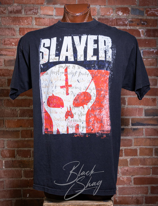 Vintage 90s Slayer Undisputed Attitude Concert T Shirt XL