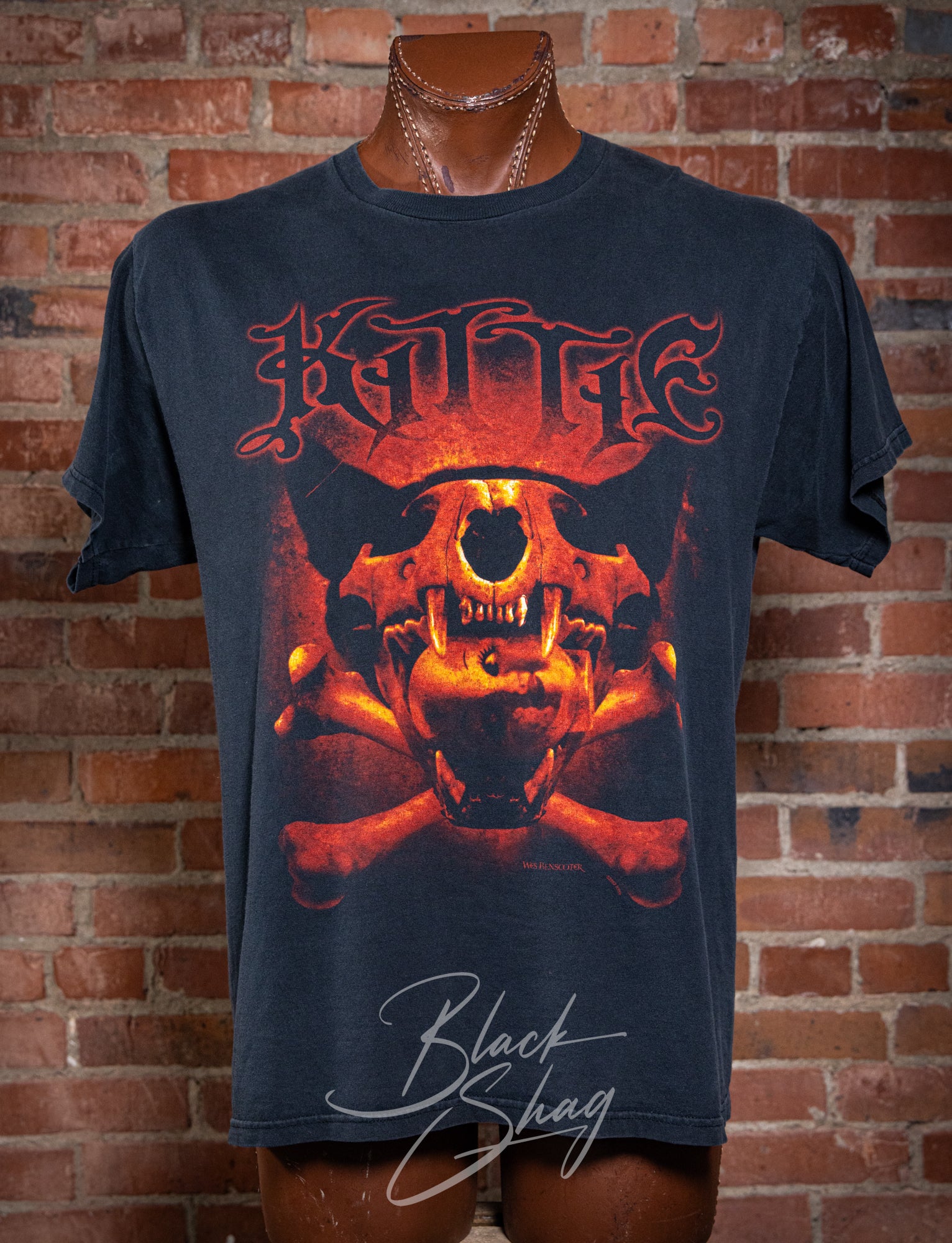 Vintage 2002 KITTIE Run Like Hell Concert T Shirt L/XL