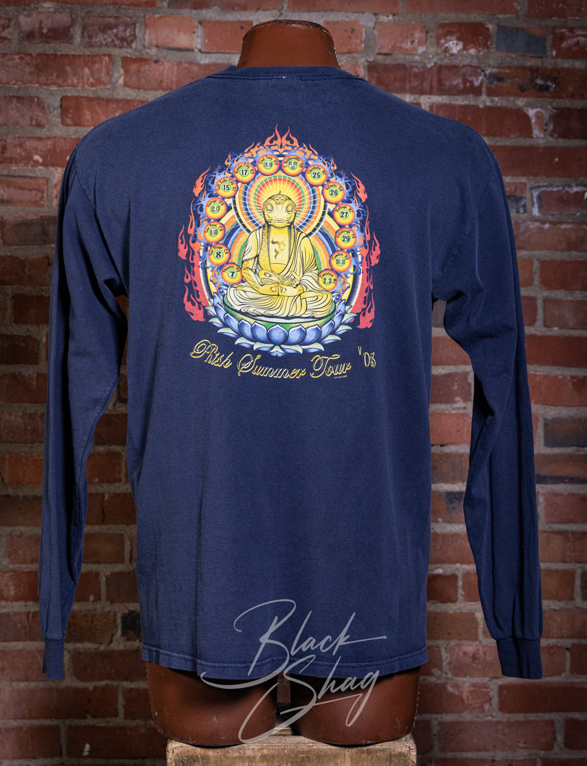 Vintage 2003 Phish Summer Tour Long Sleeve Concert T Shirt Large