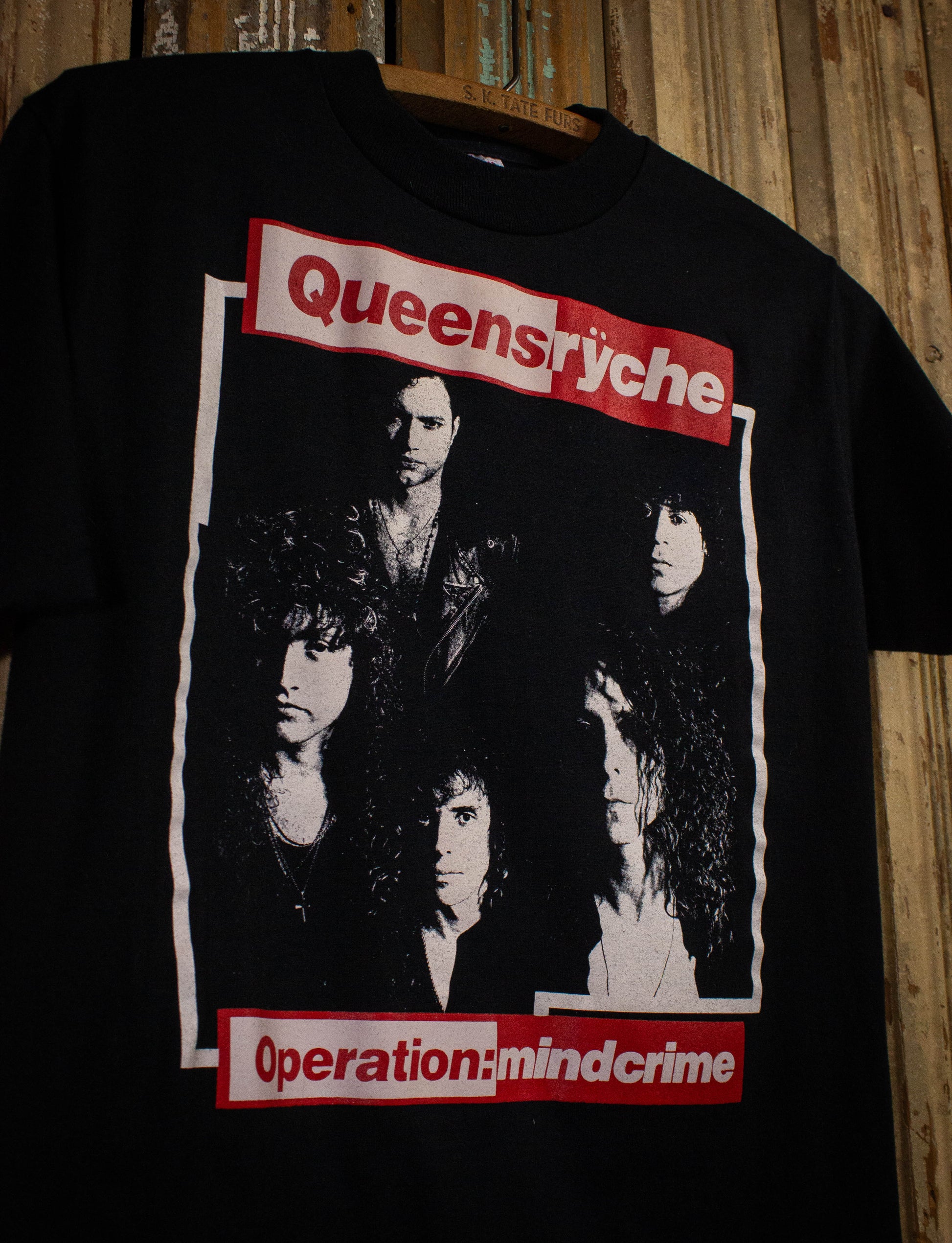 Vintage Queensrÿche Operation-Mindcrime Concert T Shirt Black Medium
