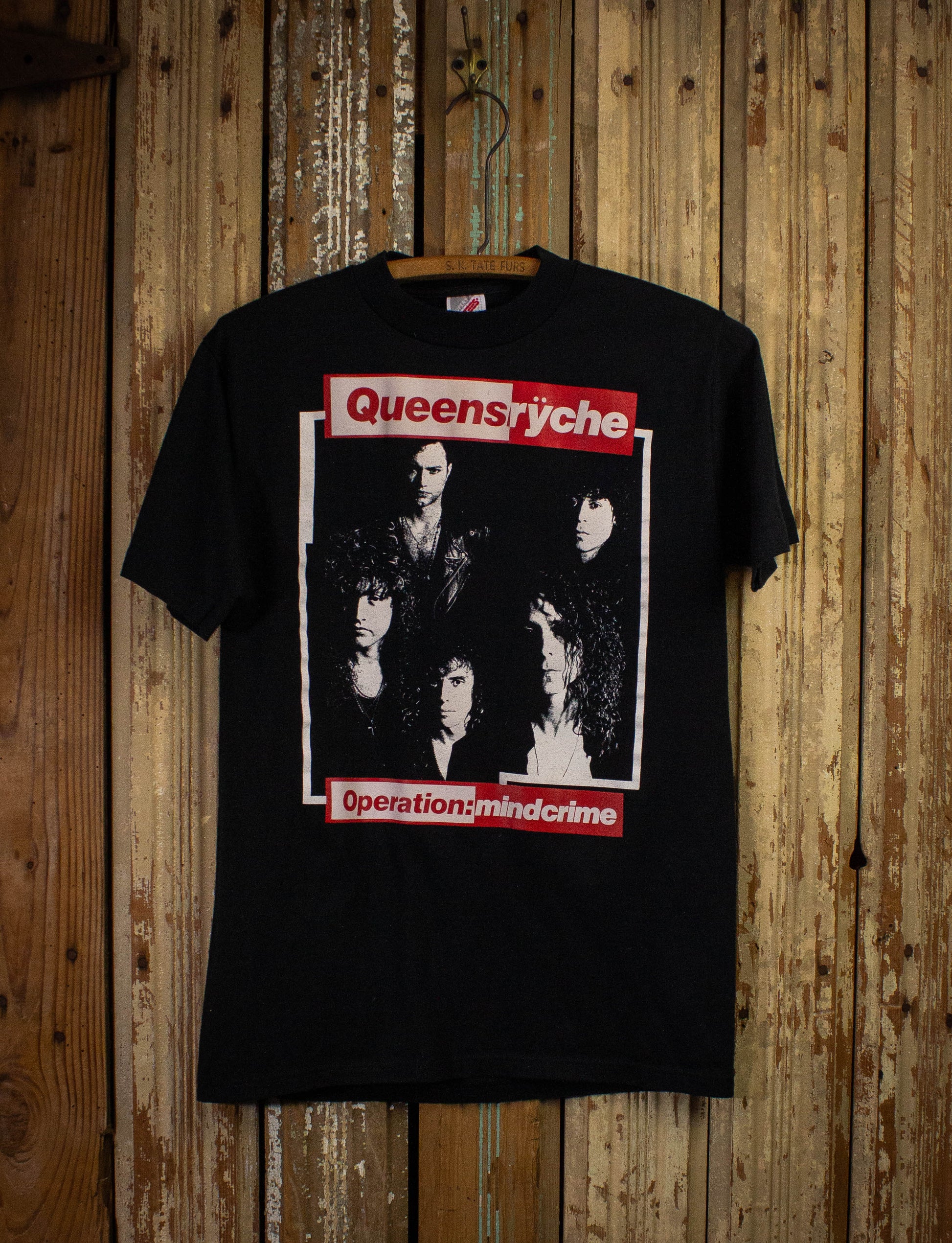 Vintage Queensrÿche Operation-Mindcrime Concert T Shirt Black Medium