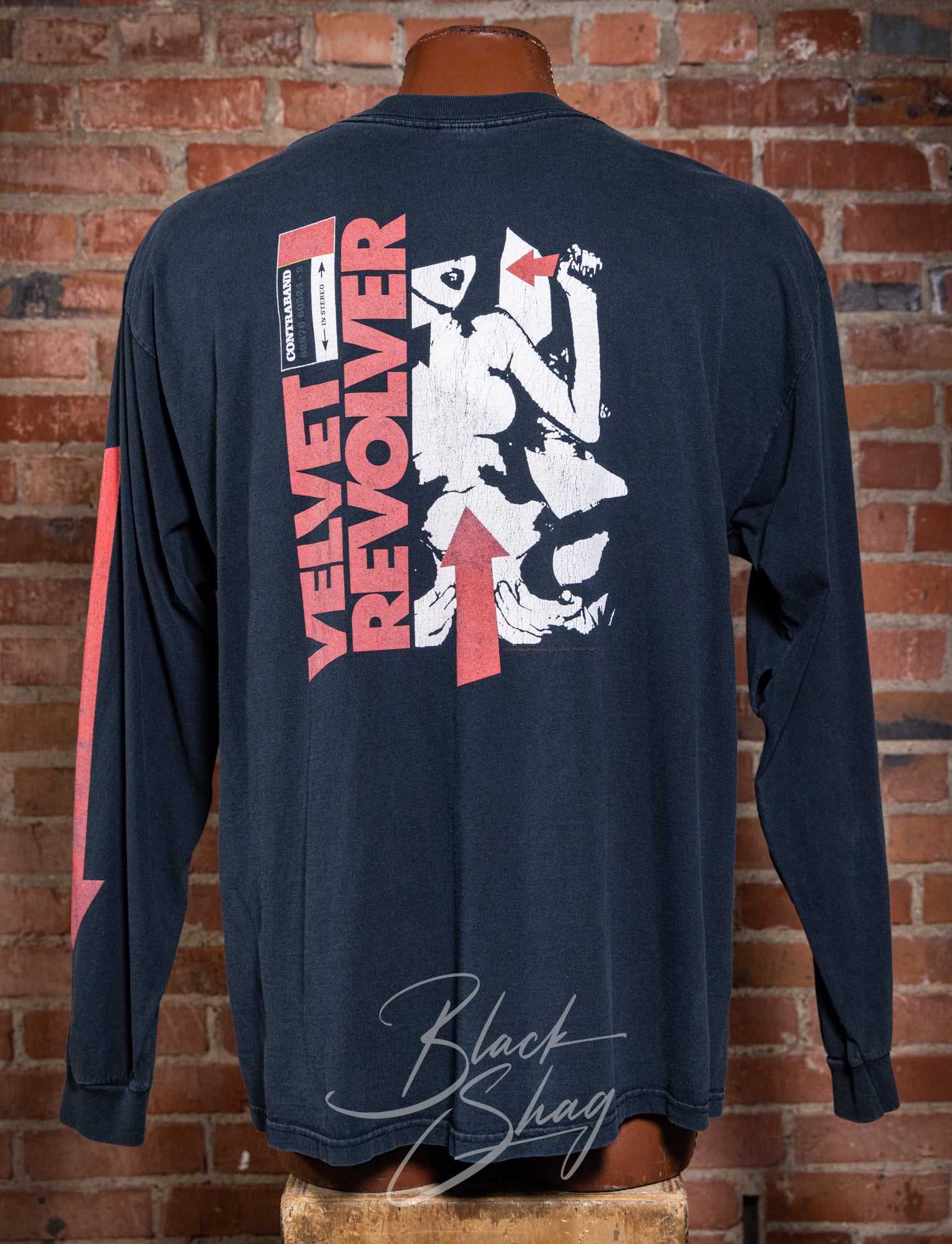 Vintage 2004 Velvet Revolver Contraband Long Sleeve Concert T Shirt 2XL