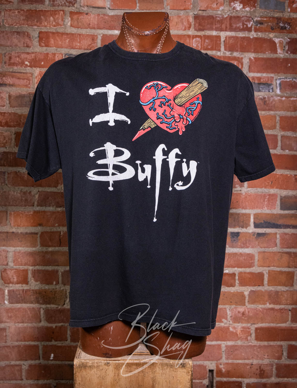 Vintage 2009 I Heart Buffy Graphic T Shirt XL