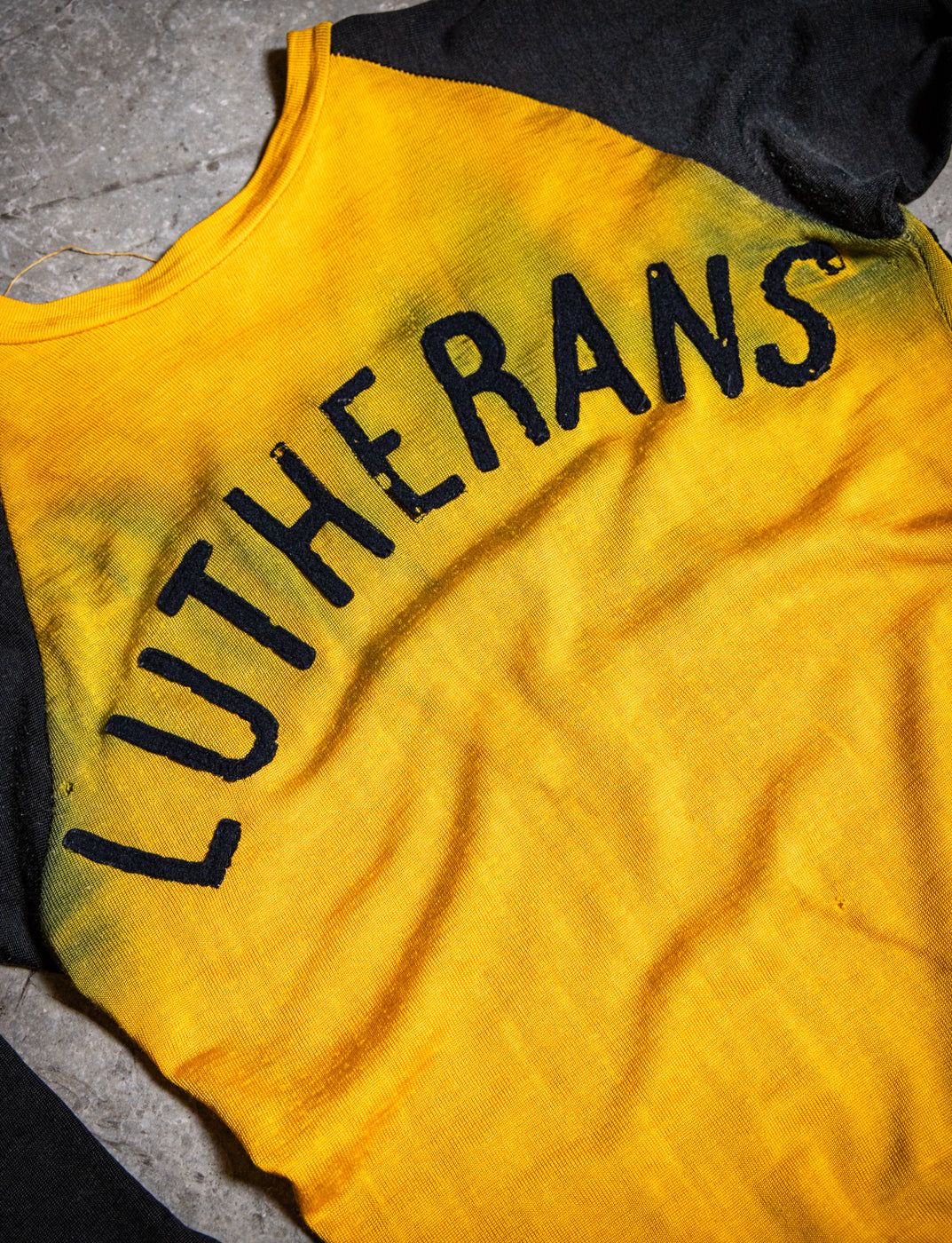 Vintage 1940s Lutherans Grawvunder's Rest Jersey T Shirt Small