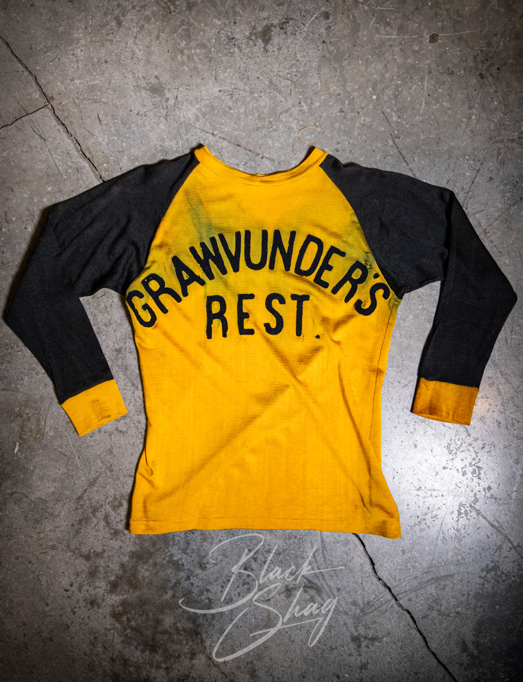 Vintage 1940s Lutherans Grawvunder's Rest Jersey T Shirt Small