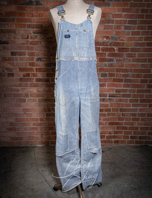 Vintage 1950s Osh Kosh B'gosh Pinstripe Overalls 38x33