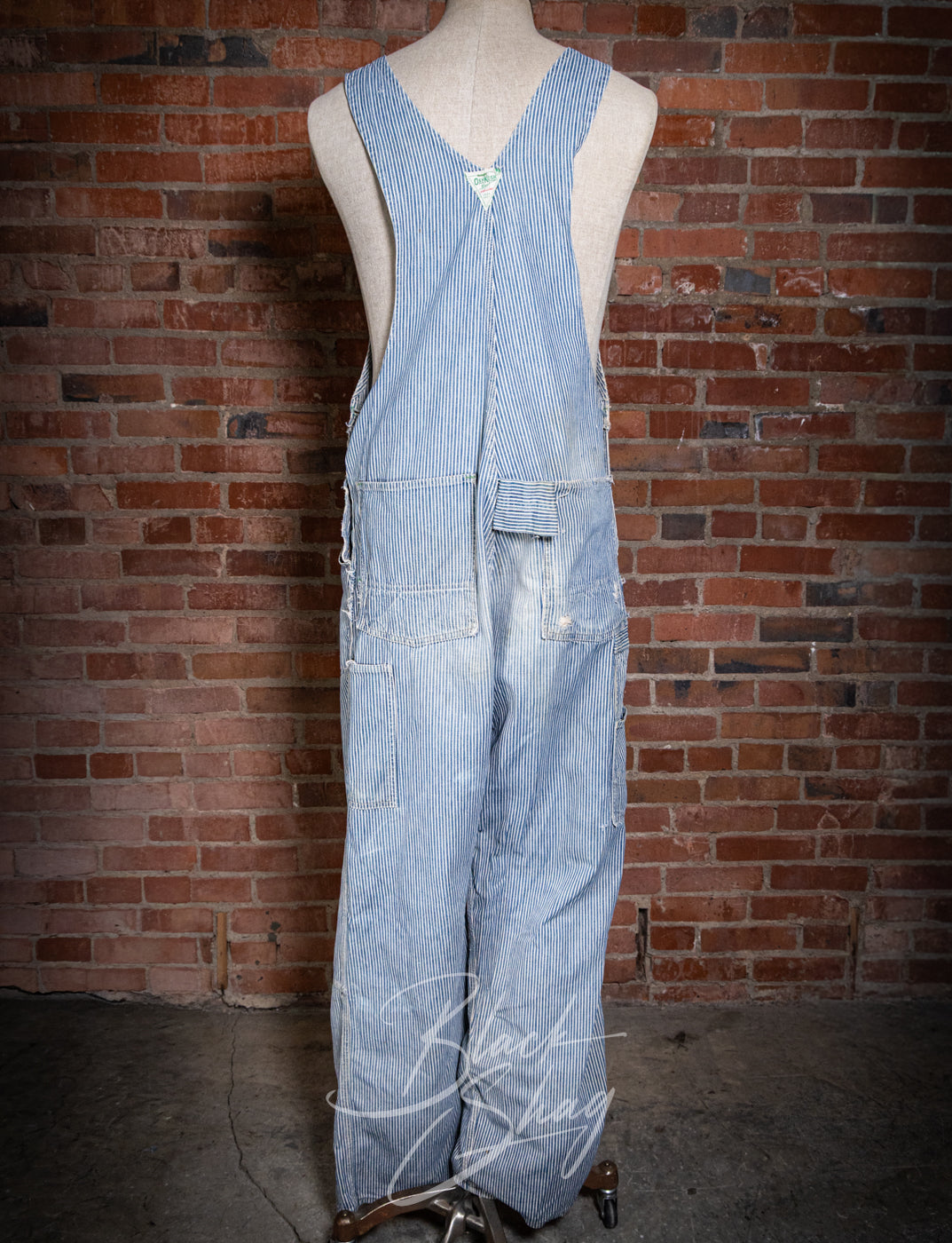 Vintage 1950s Osh Kosh B'gosh Pinstripe Overalls 38x33