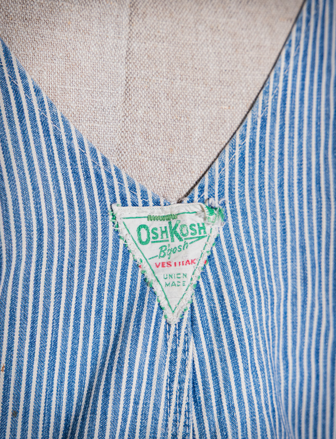 Vintage 1950s Osh Kosh B'gosh Pinstripe Overalls 38x33