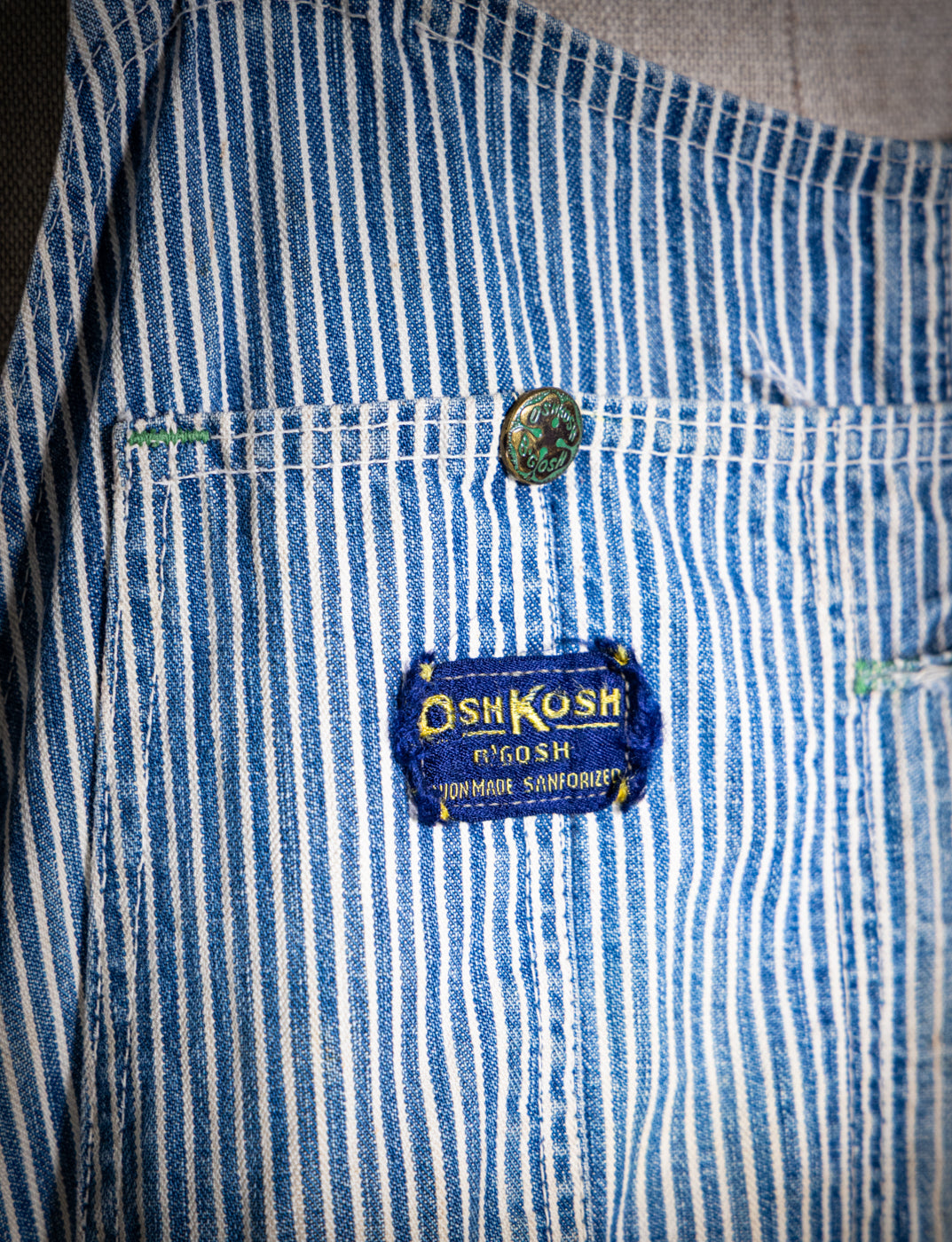 Vintage 1950s Osh Kosh B'gosh Pinstripe Overalls 38x33