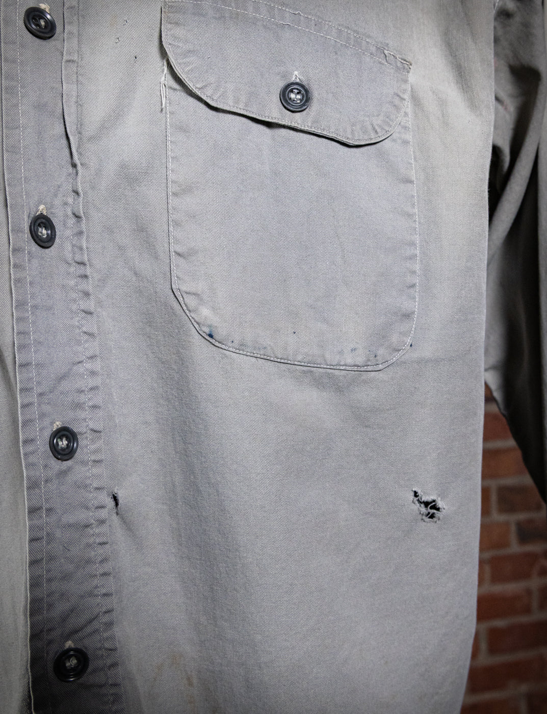 Vintage 60s Cone Mills Work Shirt XL