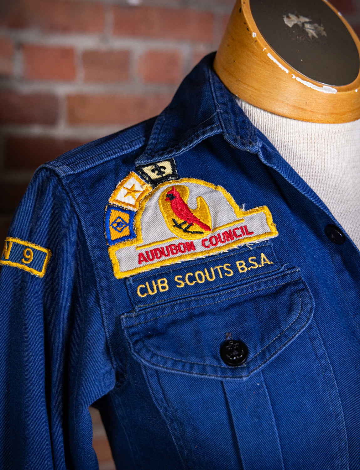 Vintage 60s Cub Scout Uniform Shirt XS