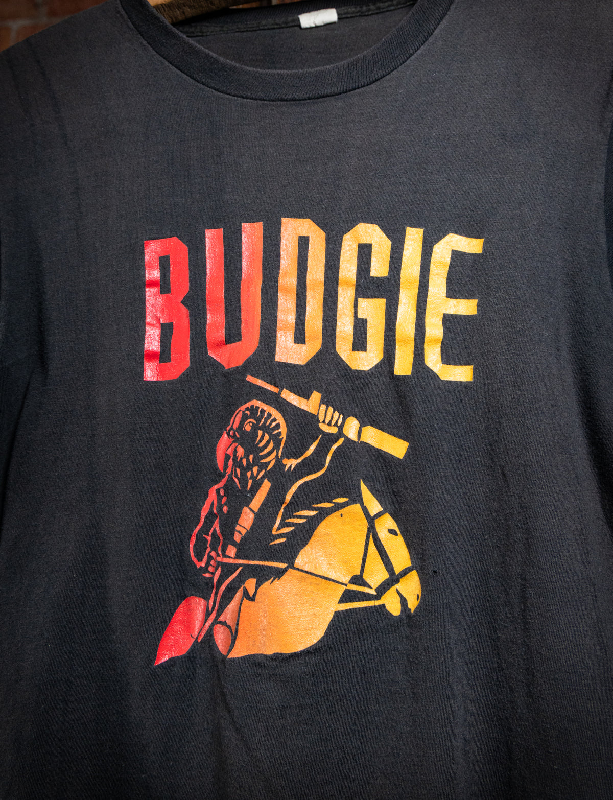 Vintage 70s Budgie Hegewisch Records Promo T Shirt Small