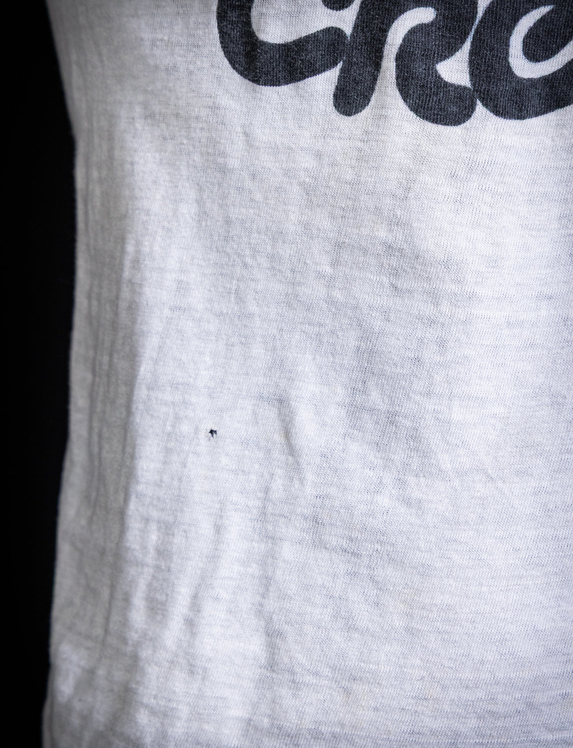 Vintage 70s Creem Magazine Boy Howdy Graphic Ringer T Shirt Small