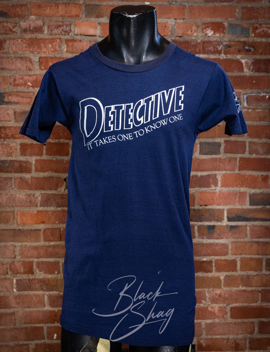 Vintage 70s Detective It Takes One To Know One Concert T Shirt Small