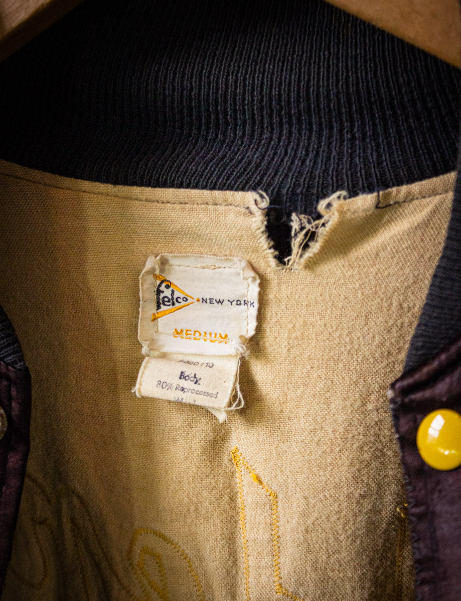 Vintage Golden Earring Satin Bomber Jacket 70s Medium