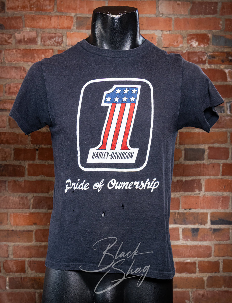 Vintage 70s Harley Davidson #1 Pride of Ownership Graphic T Shirt
