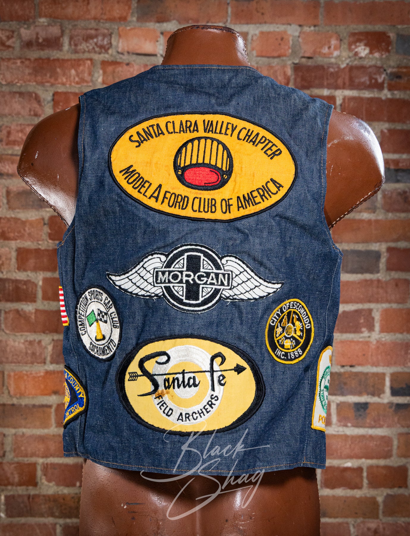 Vintage 70s Levi's Big E Psychedelic Patch Denim Vest Medium